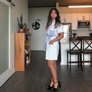 NWT Striped Shirt Dress